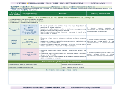 PLANEACIÓN 3° ⭐Preescolar Tercer Periodo (Abr, May, Jun, Jul) en 🎁PDF