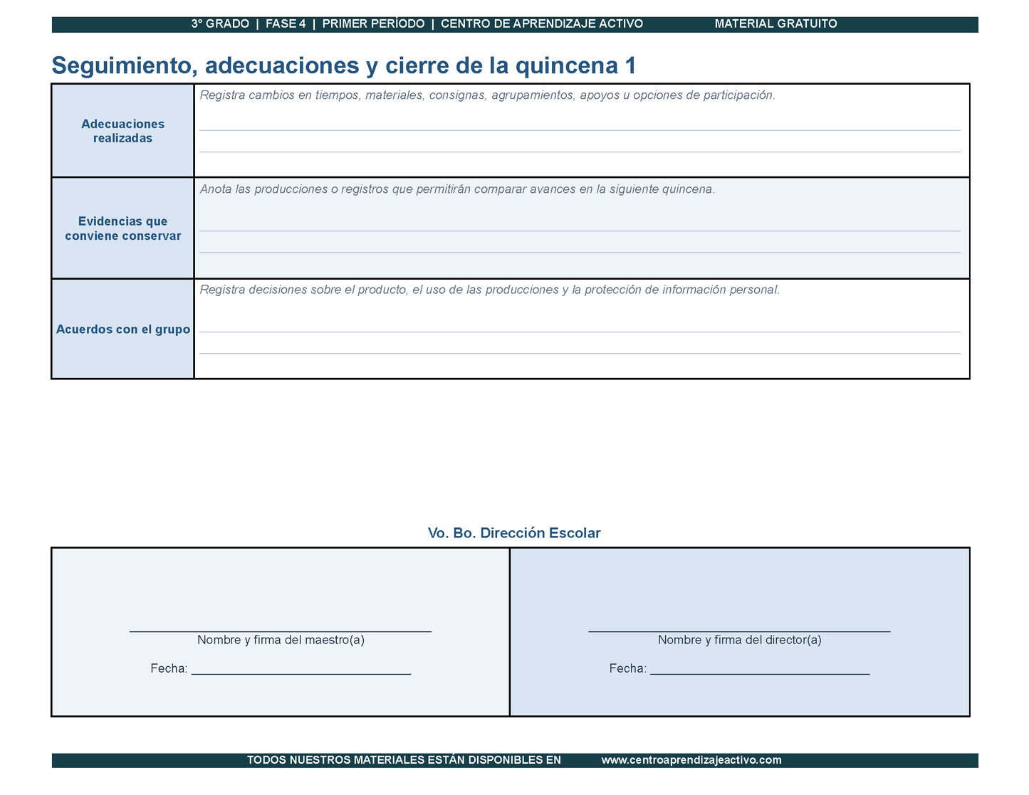 PLANEACIÓN 3° Primaria Primer Periodo (Sep, Oct, Nov) en 🎁PDF