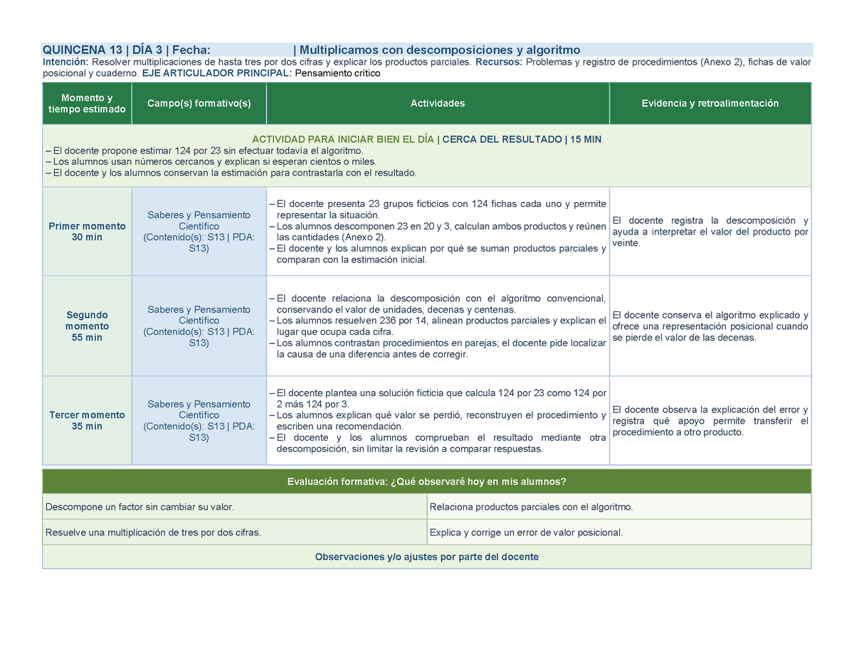 PLANEACIÓN 4° Primaria Tercer Periodo (Abr, May, Jun, Jul) ✏️Editable en Word