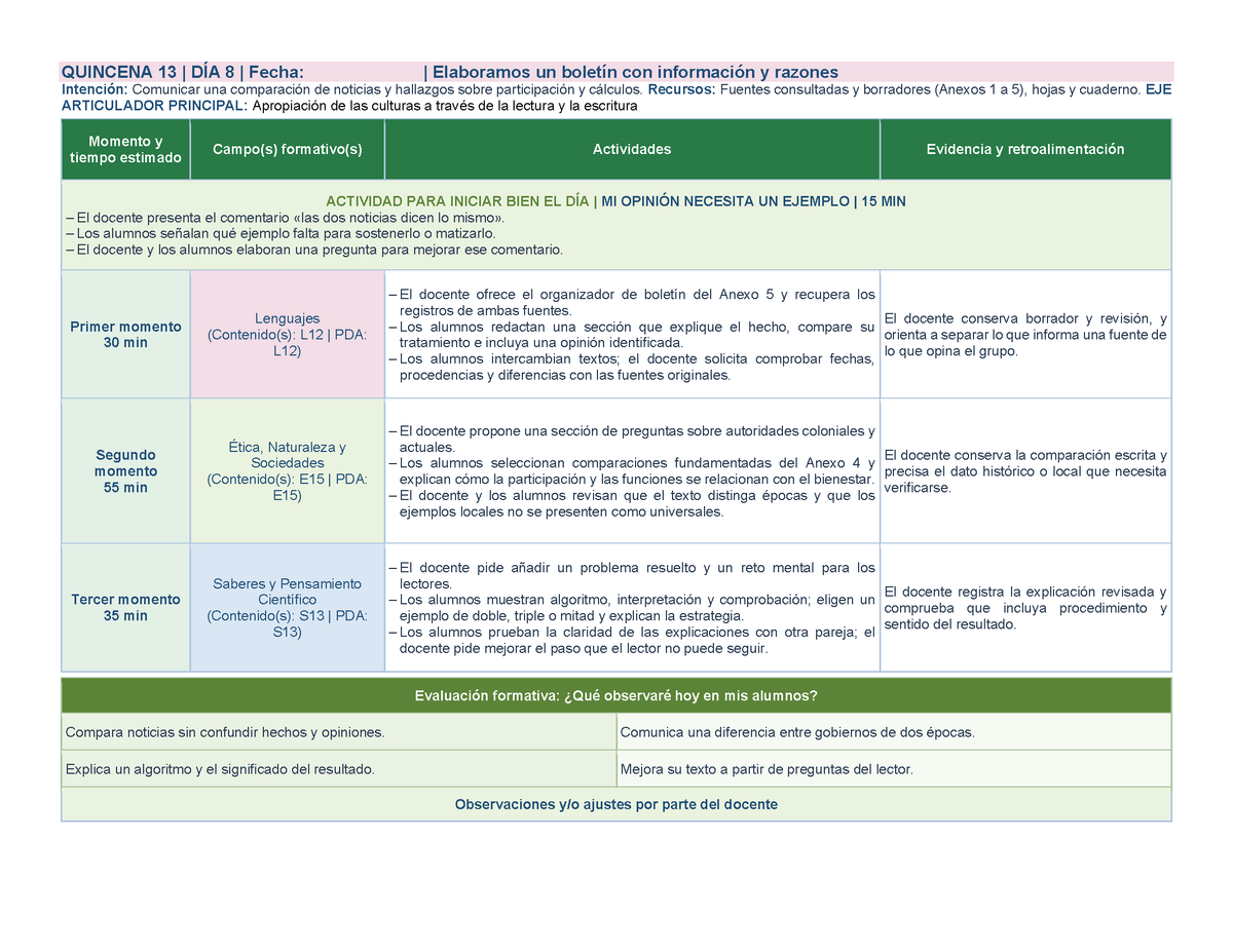 PLANEACIÓN 4° Primaria Tercer Periodo (Abr, May, Jun, Jul) ✏️Editable en Word