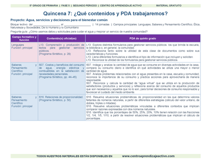 PLANEACIÓN 5° Primaria Segundo Periodo (Dic, Ene, Feb, Mar) en 🎁PDF