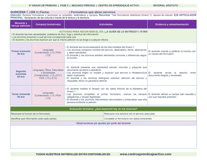 PLANEACIÓN 5° Primaria Segundo Periodo (Dic, Ene, Feb, Mar) en 🎁PDF