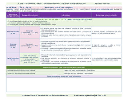 PLANEACIÓN 5° Primaria Segundo Periodo (Dic, Ene, Feb, Mar) en 🎁PDF