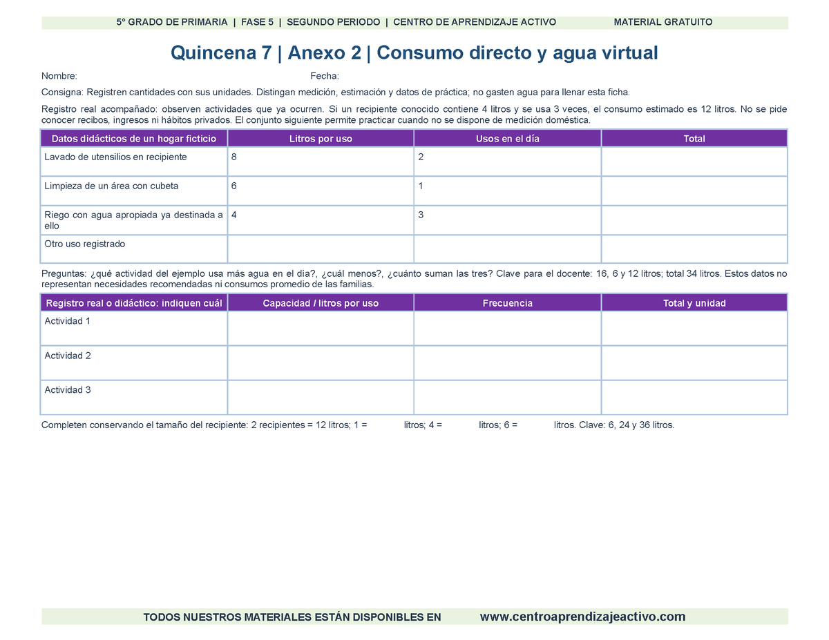 PLANEACIÓN 5° Primaria Segundo Periodo (Dic, Ene, Feb, Mar) en 🎁PDF