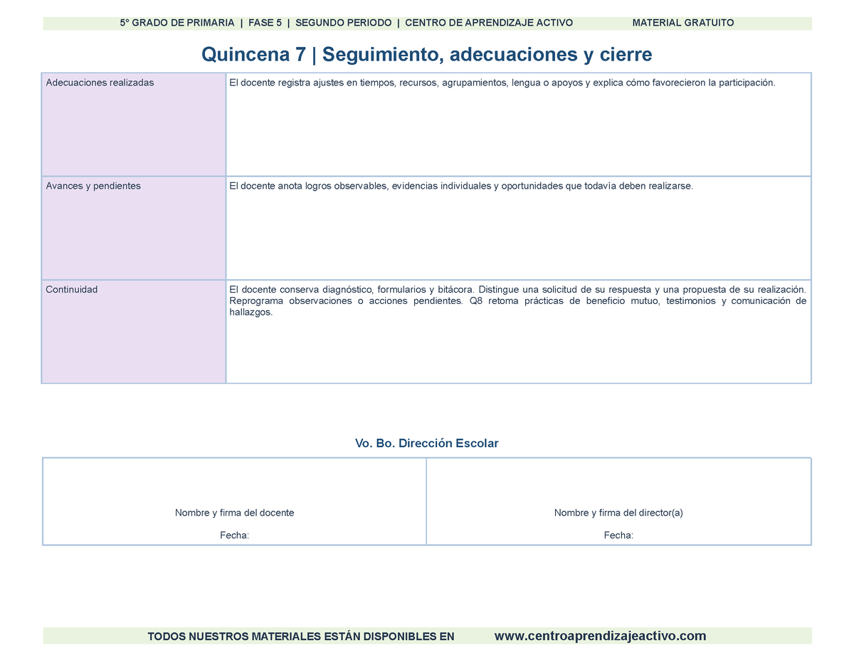 PLANEACIÓN 5° Primaria Segundo Periodo (Dic, Ene, Feb, Mar) en 🎁PDF