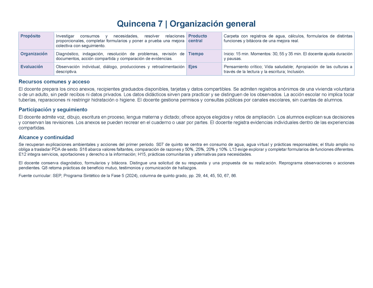 PLANEACIÓN 5° Primaria Segundo Periodo (Dic, Ene, Feb, Mar) ✏️Editable en Word