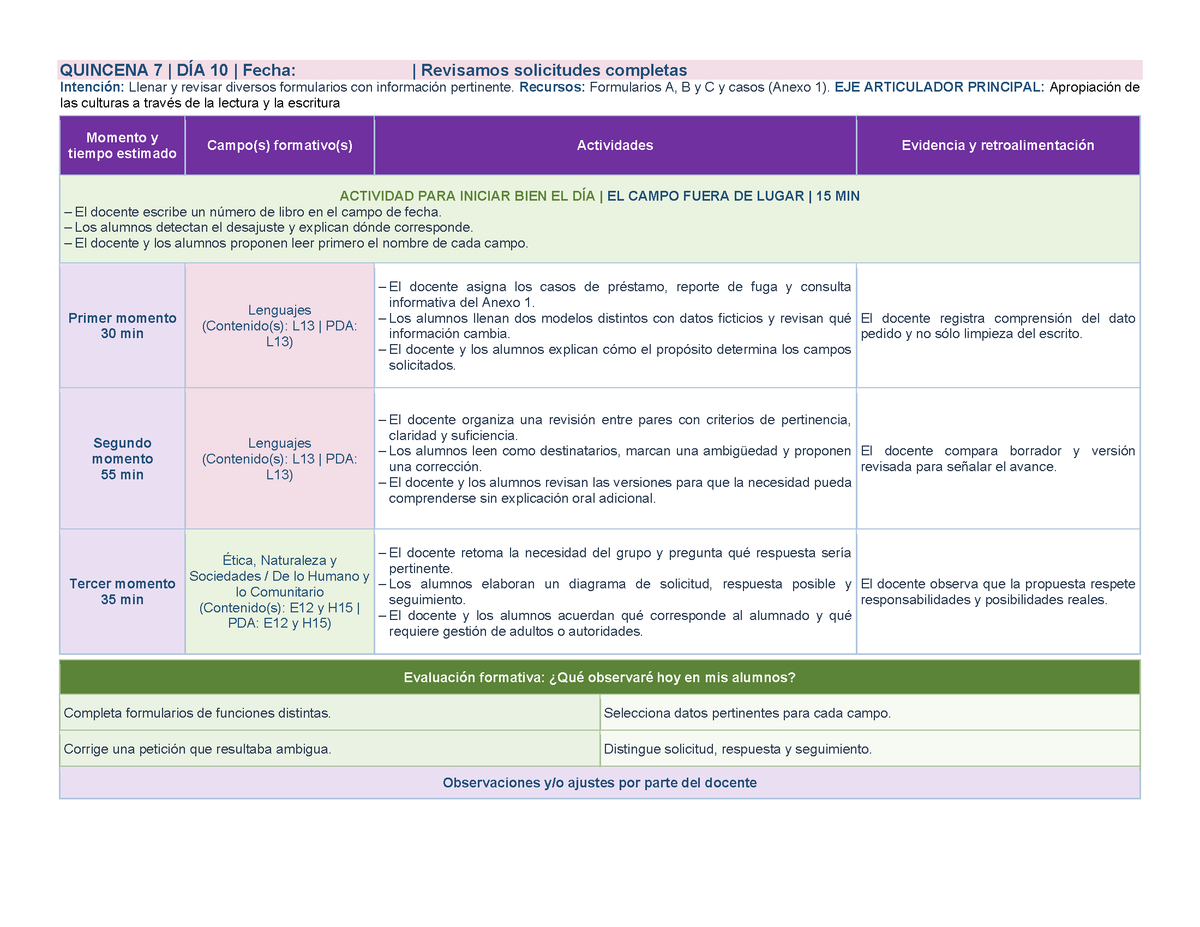 PLANEACIÓN 5° Primaria Segundo Periodo (Dic, Ene, Feb, Mar) ✏️Editable en Word