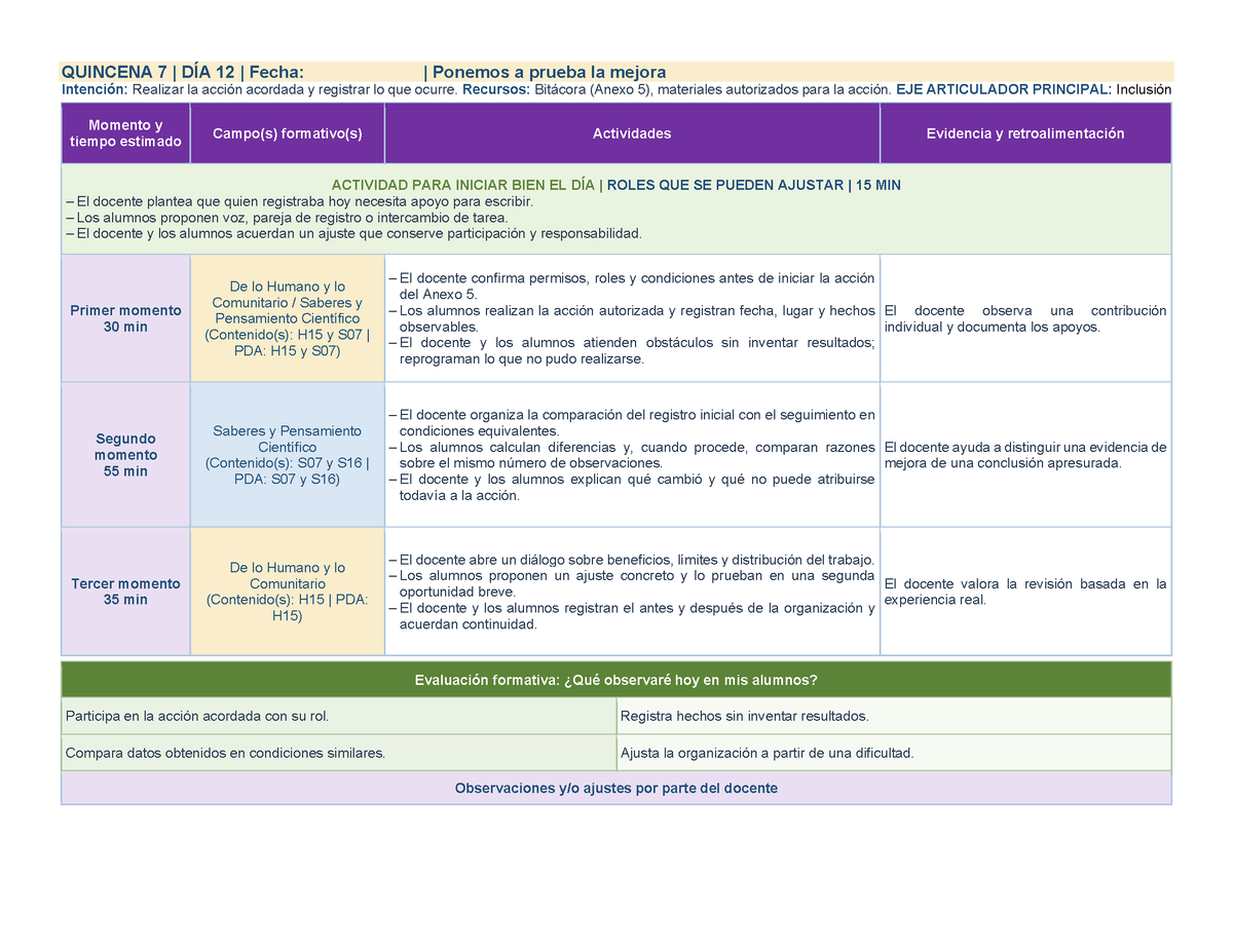 PLANEACIÓN 5° Primaria Segundo Periodo (Dic, Ene, Feb, Mar) ✏️Editable en Word
