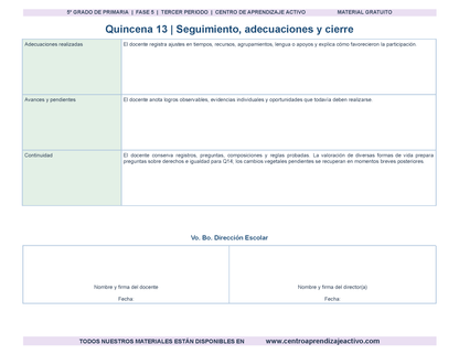 PLANEACIÓN 5° Primaria Tercer Periodo (Abr, May, Jun, Jul) en 🎁PDF