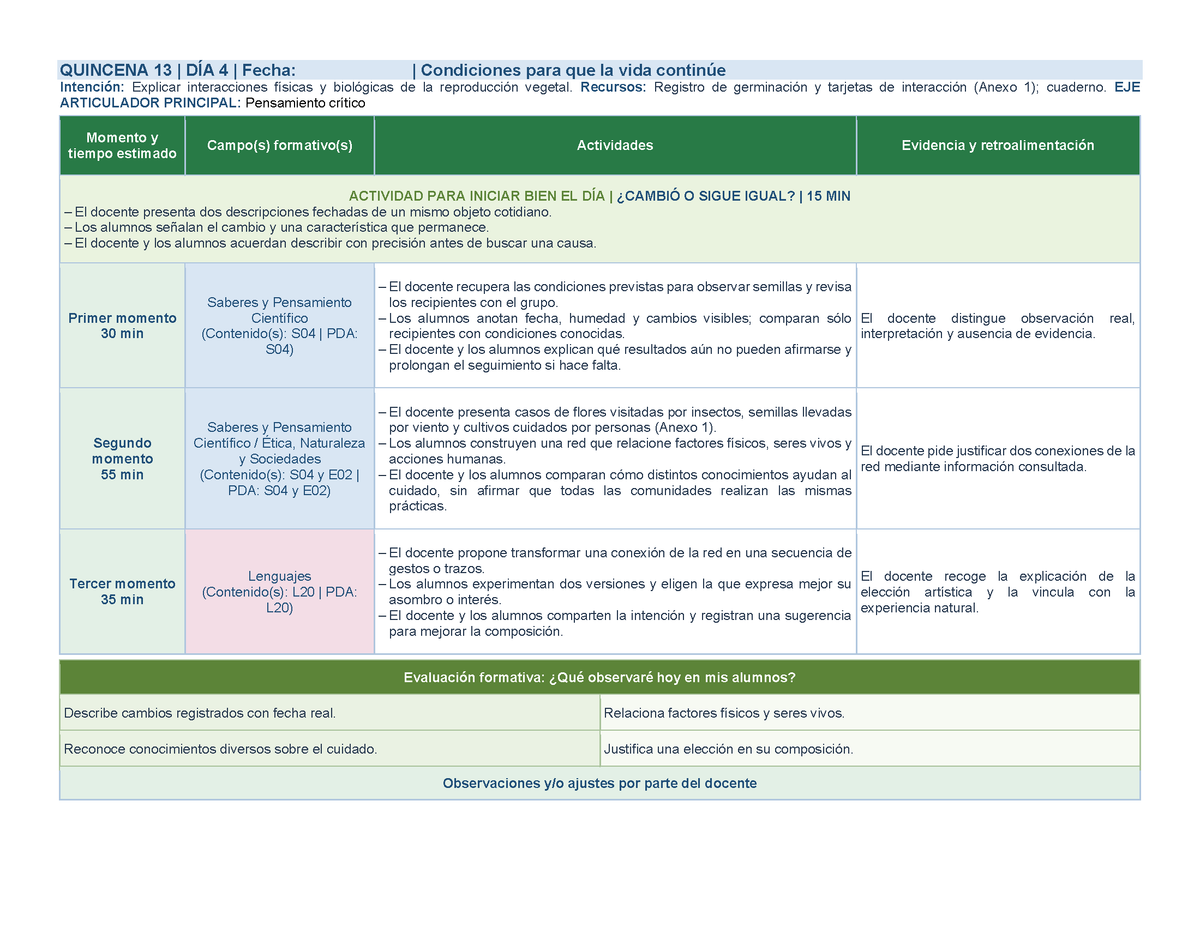 PLANEACIÓN 5° Primaria Tercer Periodo (Abr, May, Jun, Jul) ✏️Editable en Word
