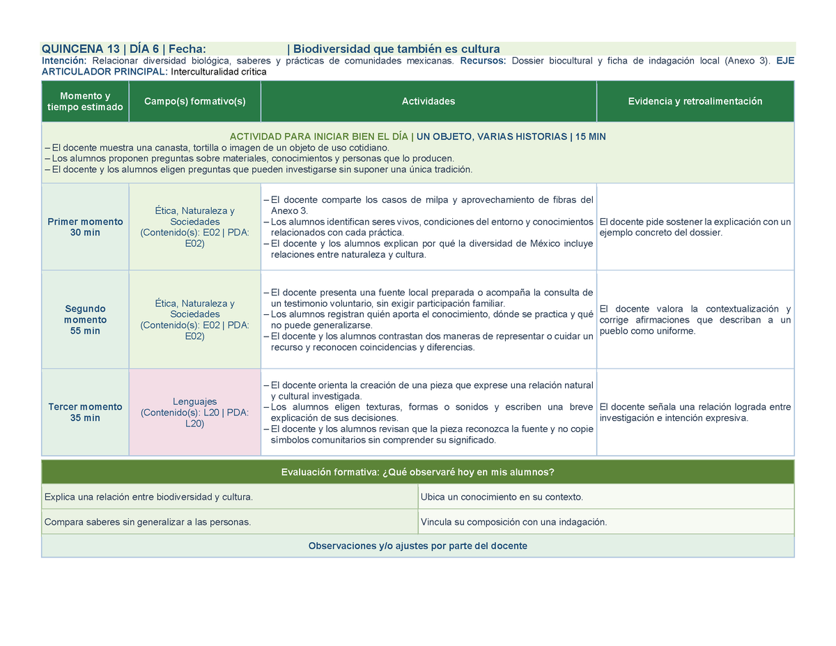 PLANEACIÓN 5° Primaria Tercer Periodo (Abr, May, Jun, Jul) ✏️Editable en Word