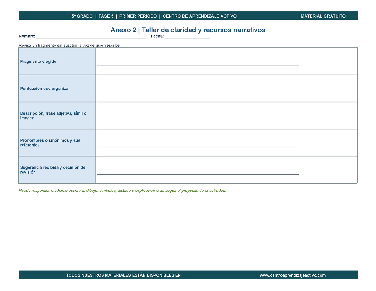 PLANEACIÓN 5° Primaria Primer Periodo (Sep, Oct, Nov) en 🎁PDF