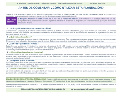 PLANEACIÓN 6° Primaria Segundo Periodo (Dic, Ene, Feb, Mar) en 🎁PDF