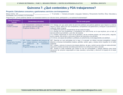 PLANEACIÓN 6° Primaria Segundo Periodo (Dic, Ene, Feb, Mar) en 🎁PDF