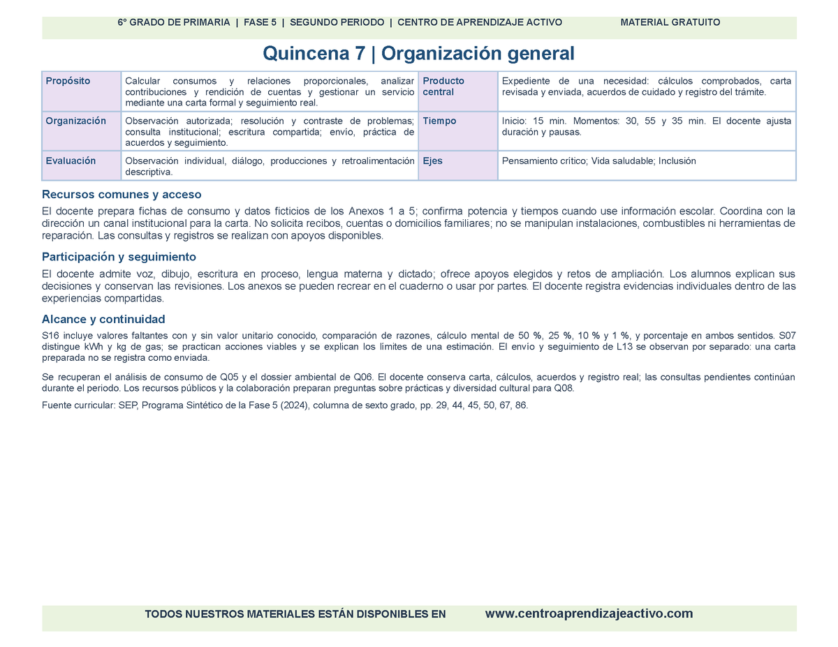 PLANEACIÓN 6° Primaria Segundo Periodo (Dic, Ene, Feb, Mar) en 🎁PDF
