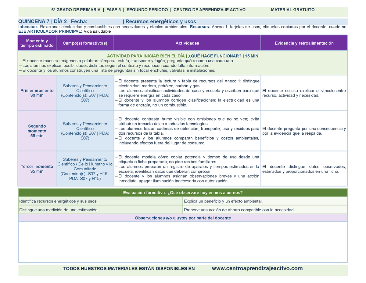 PLANEACIÓN 6° Primaria Segundo Periodo (Dic, Ene, Feb, Mar) en 🎁PDF