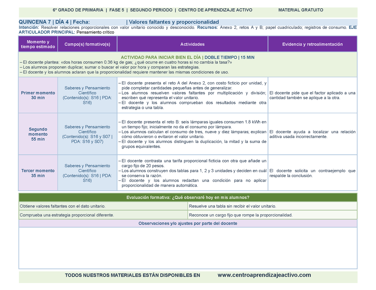 PLANEACIÓN 6° Primaria Segundo Periodo (Dic, Ene, Feb, Mar) en 🎁PDF
