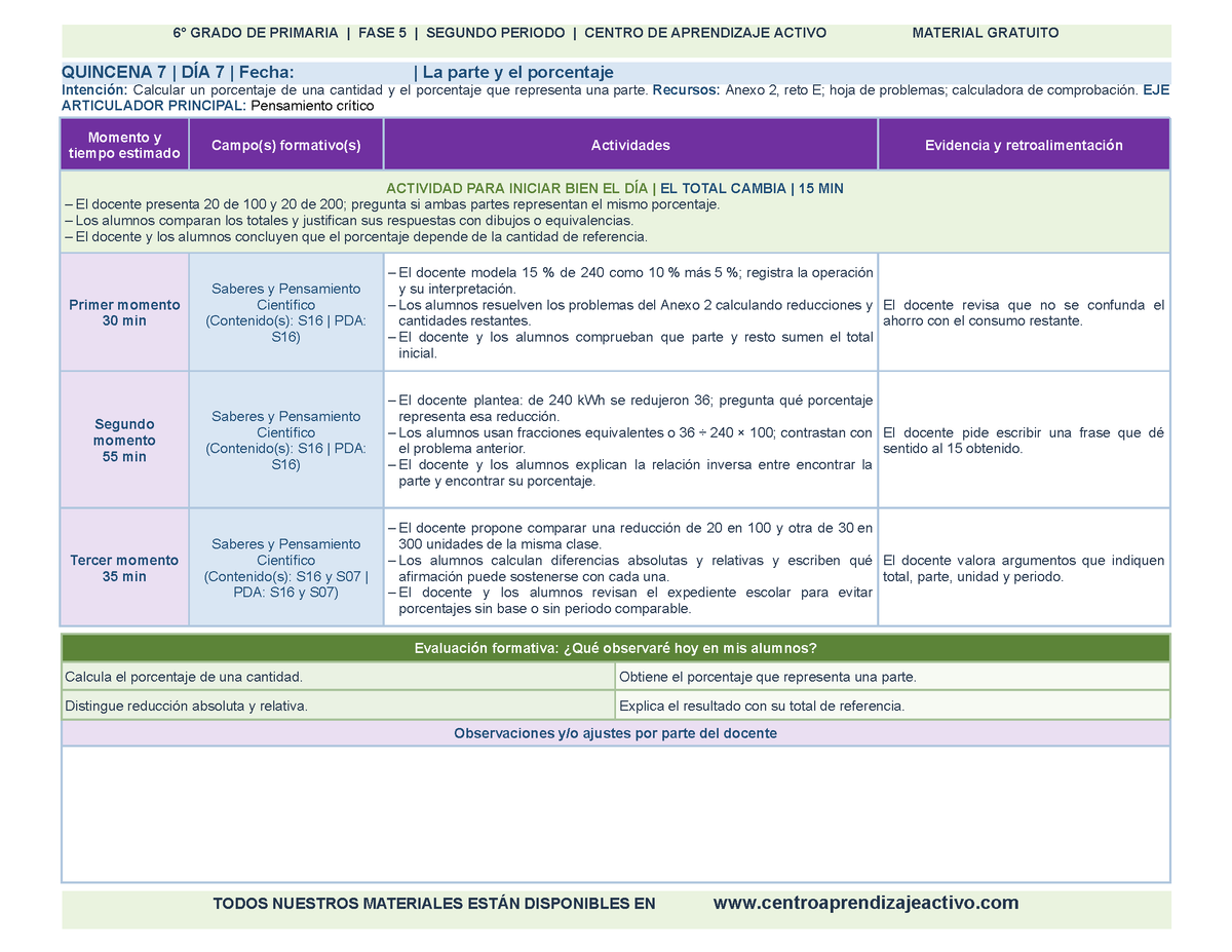 PLANEACIÓN 6° Primaria Segundo Periodo (Dic, Ene, Feb, Mar) en 🎁PDF