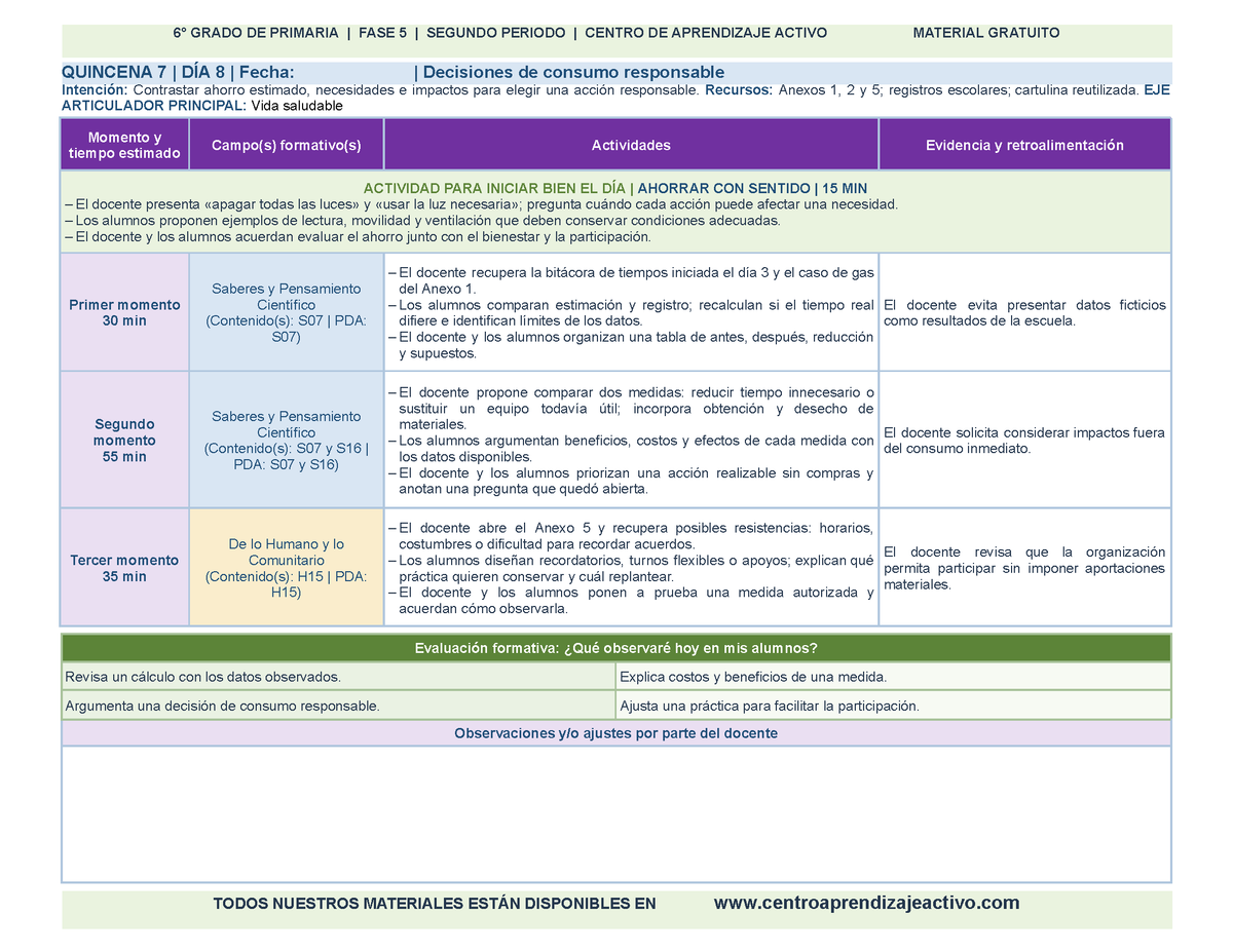PLANEACIÓN 6° Primaria Segundo Periodo (Dic, Ene, Feb, Mar) en 🎁PDF