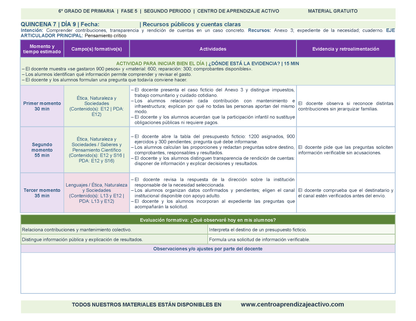 PLANEACIÓN 6° Primaria Segundo Periodo (Dic, Ene, Feb, Mar) en 🎁PDF
