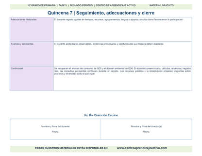 PLANEACIÓN 6° Primaria Segundo Periodo (Dic, Ene, Feb, Mar) en 🎁PDF