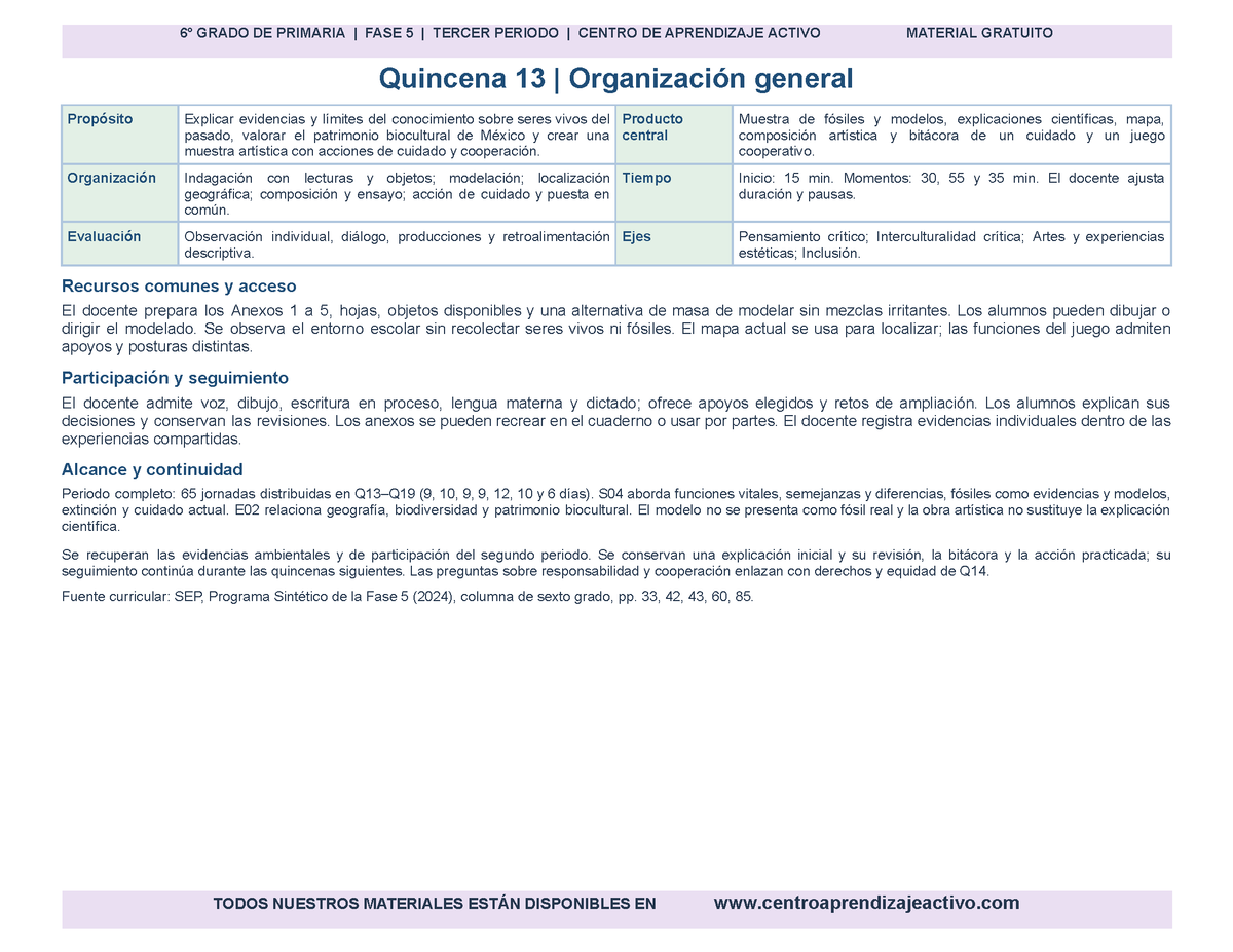 PLANEACIÓN 6° Primaria Tercer Periodo (Abr, May, Jun, Jul) en 🎁PDF