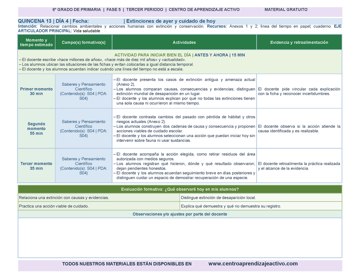 PLANEACIÓN 6° Primaria Tercer Periodo (Abr, May, Jun, Jul) en 🎁PDF