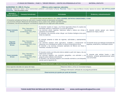 PLANEACIÓN 6° Primaria Tercer Periodo (Abr, May, Jun, Jul) en 🎁PDF