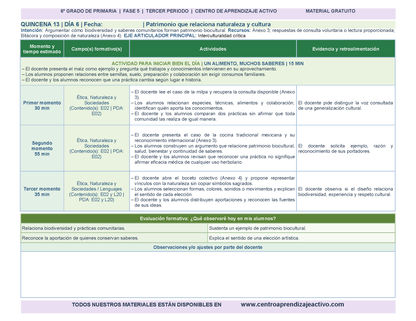 PLANEACIÓN 6° Primaria Tercer Periodo (Abr, May, Jun, Jul) en 🎁PDF