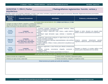 PLANEACIÓN 6° Primaria Primer Periodo (Sep, Oct, Nov) en 🎁PDF
