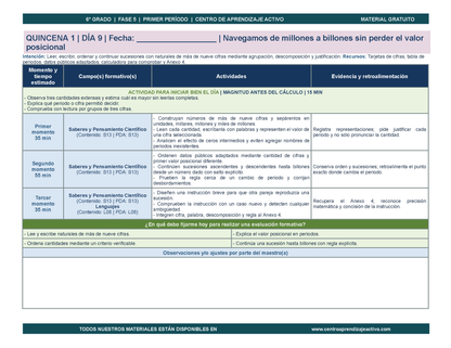 PLANEACIÓN 6° Primaria Primer Periodo (Sep, Oct, Nov) en 🎁PDF