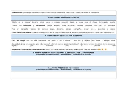 Planeación Fase 2 Preescolar 1⁰, 2⁰ y 3⁰ Todos los Contenidos (Editable en Word)