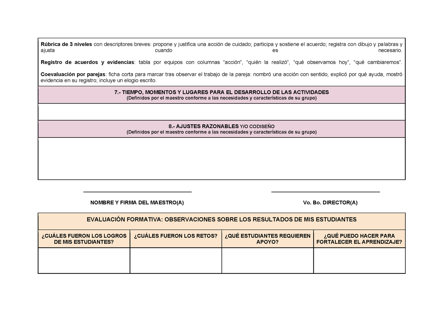 Planeación Fase 2 Preescolar 1⁰, 2⁰ y 3⁰ Todos los Contenidos (Editable en Word)