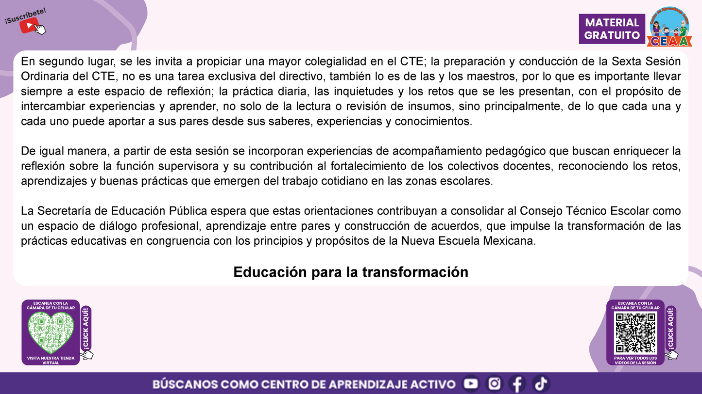 Presentación CTE 6° Sesión Marzo 2026 Directivos y Supervisores en PDF