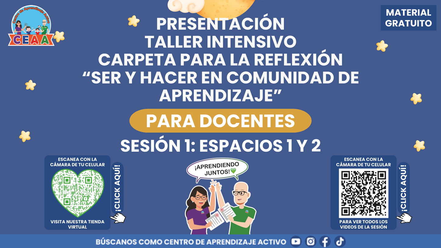 Presentación Taller Intensivo Docentes Sesión 1: Espacios 1 y 2 en PDF