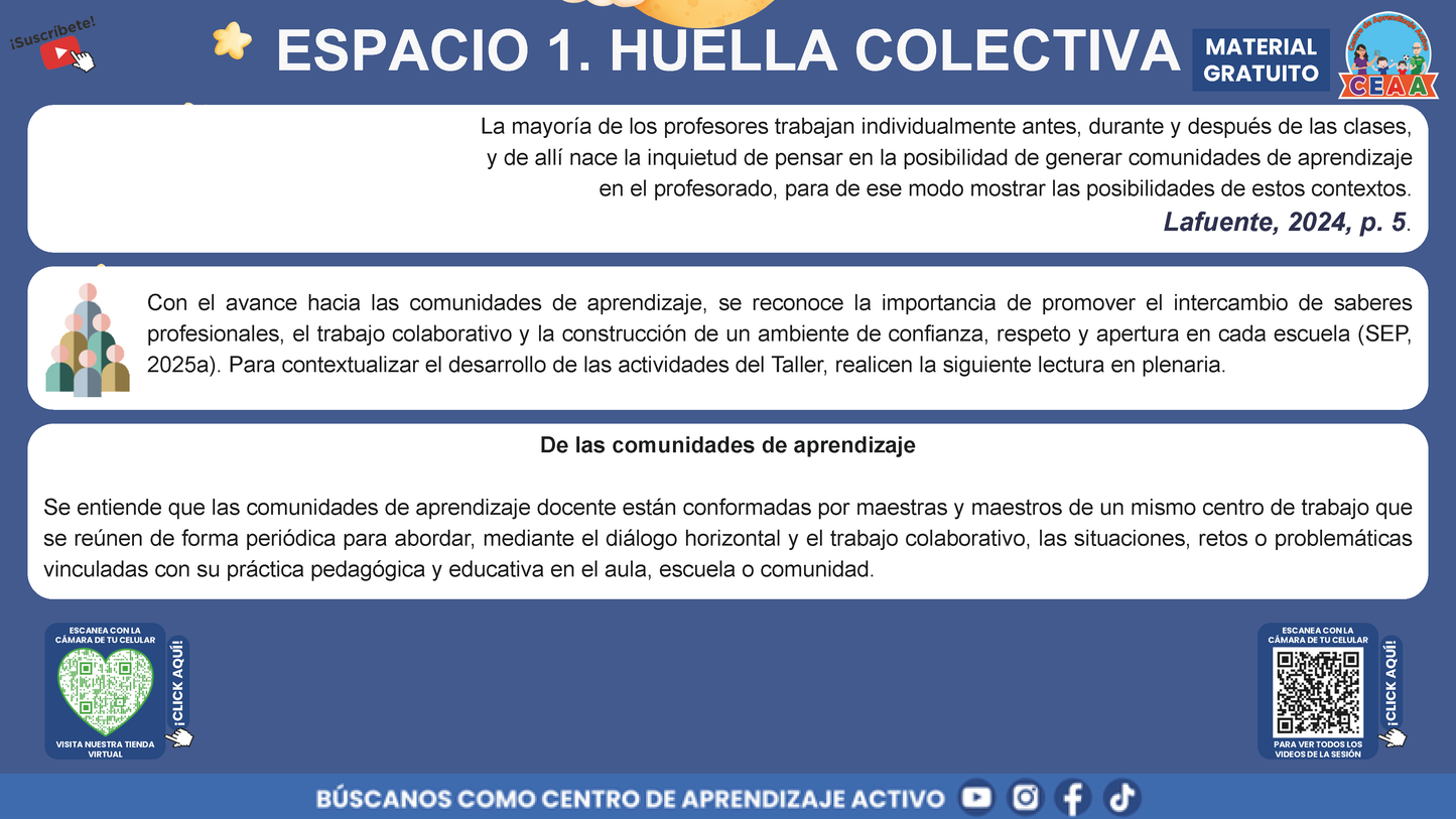 Presentación Taller Intensivo Docentes Sesión 1: Espacios 1 y 2 en PDF