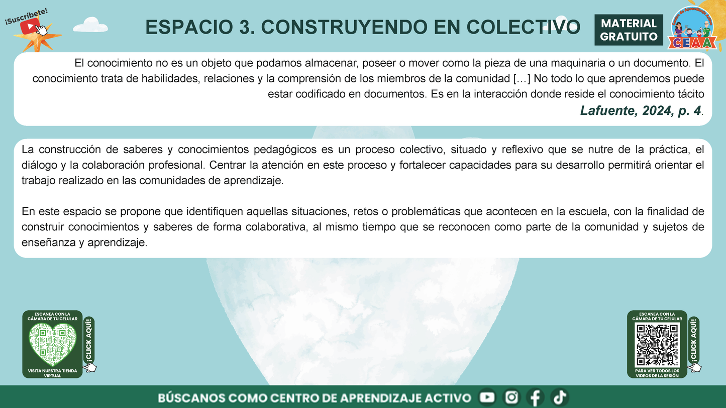 Presentación Taller Intensivo Docentes Sesión 2: Espacios 3 y 4 en PDF