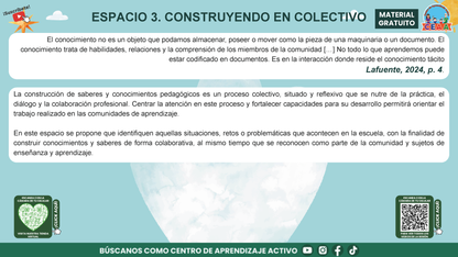 Presentación Taller Intensivo Docentes Sesión 2: Espacios 3 y 4 en PDF
