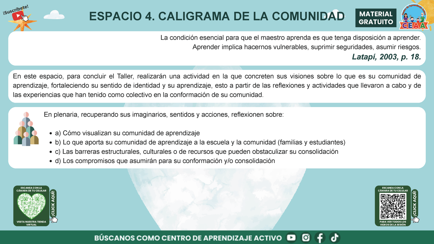 Presentación Taller Intensivo Docentes Sesión 2: Espacios 3 y 4 en PDF