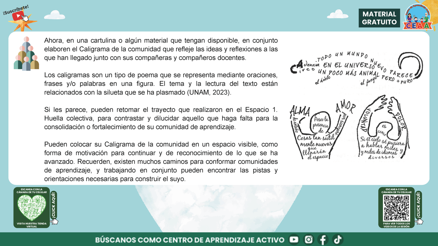 Presentación Taller Intensivo Docentes Sesión 2: Espacios 3 y 4 en PDF