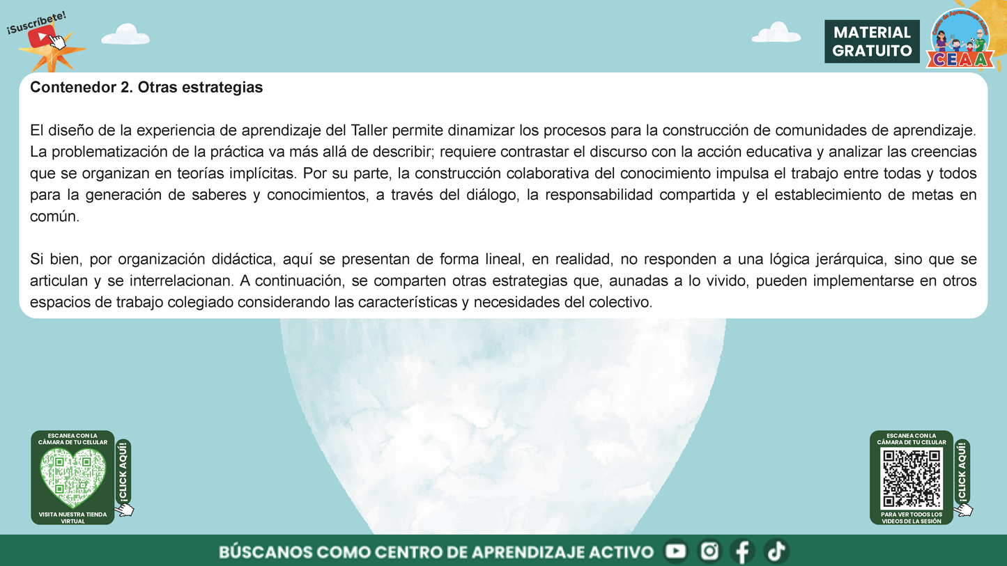 Presentación Taller Intensivo Docentes Sesión 2: Espacios 3 y 4 en PDF