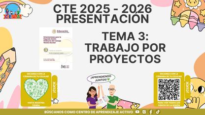Presentación CTE Tema 3: TRABAJO POR PROYECTOS (Editable en PowerPoint)