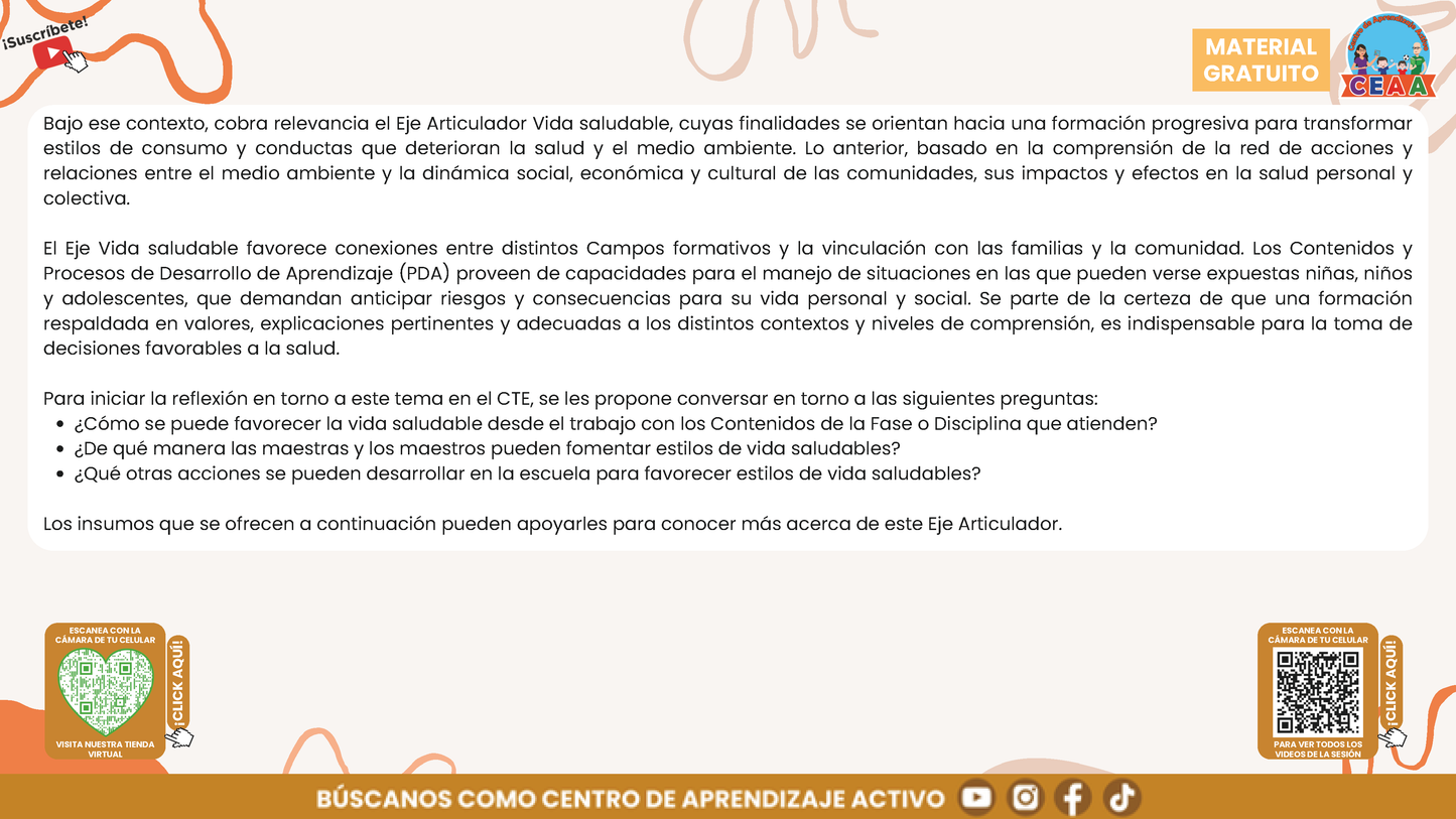 Presentación CTE Tema 6: VIDA SALUDABLE en PDF