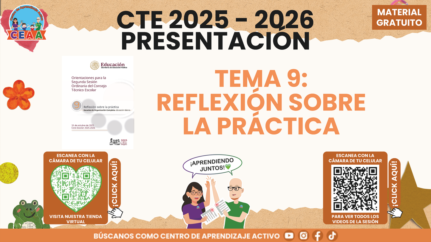 Presentación CTE Tema 9: REFLEXIÓN SOBRE LA PRÁCTICA en PDF