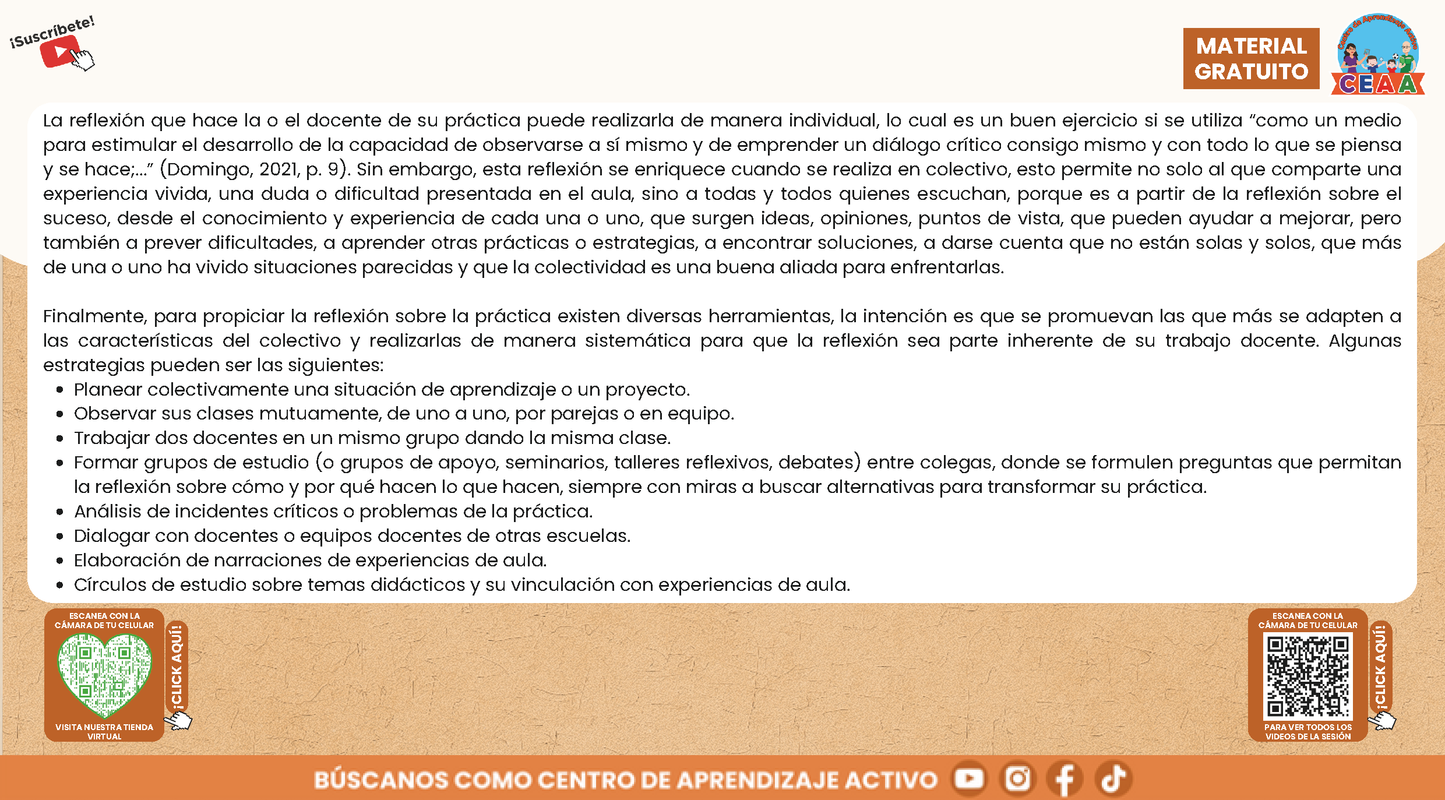 Presentación CTE Tema 9: REFLEXIÓN SOBRE LA PRÁCTICA en PDF