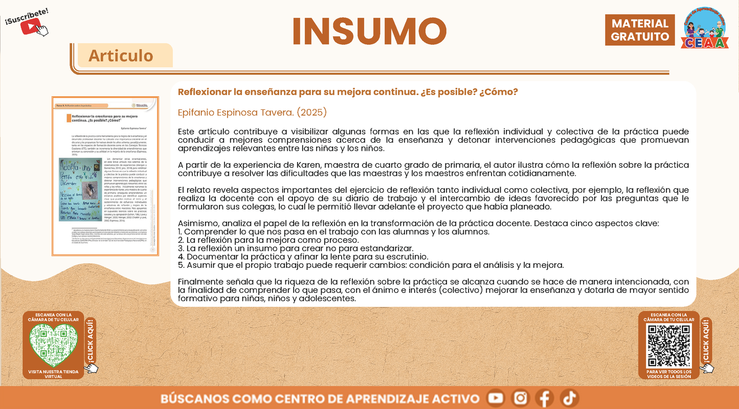 Presentación CTE Tema 9: REFLEXIÓN SOBRE LA PRÁCTICA en PDF