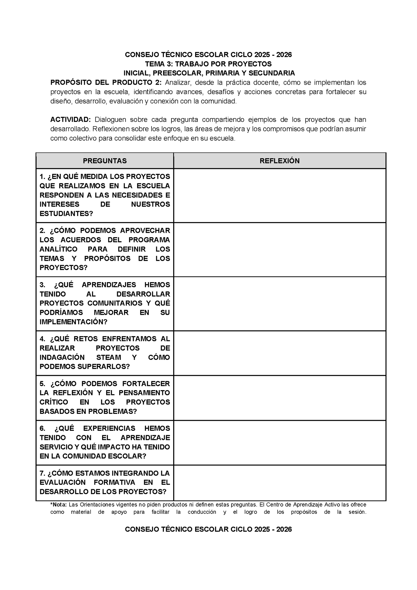 Formato de Productos CTE Tema 3 (Editable en Word)