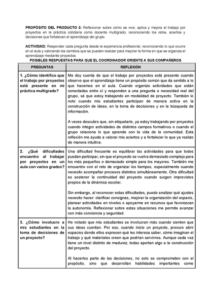 Formato de Productos CTE Multigrado Tema 3 (Editable en Word)