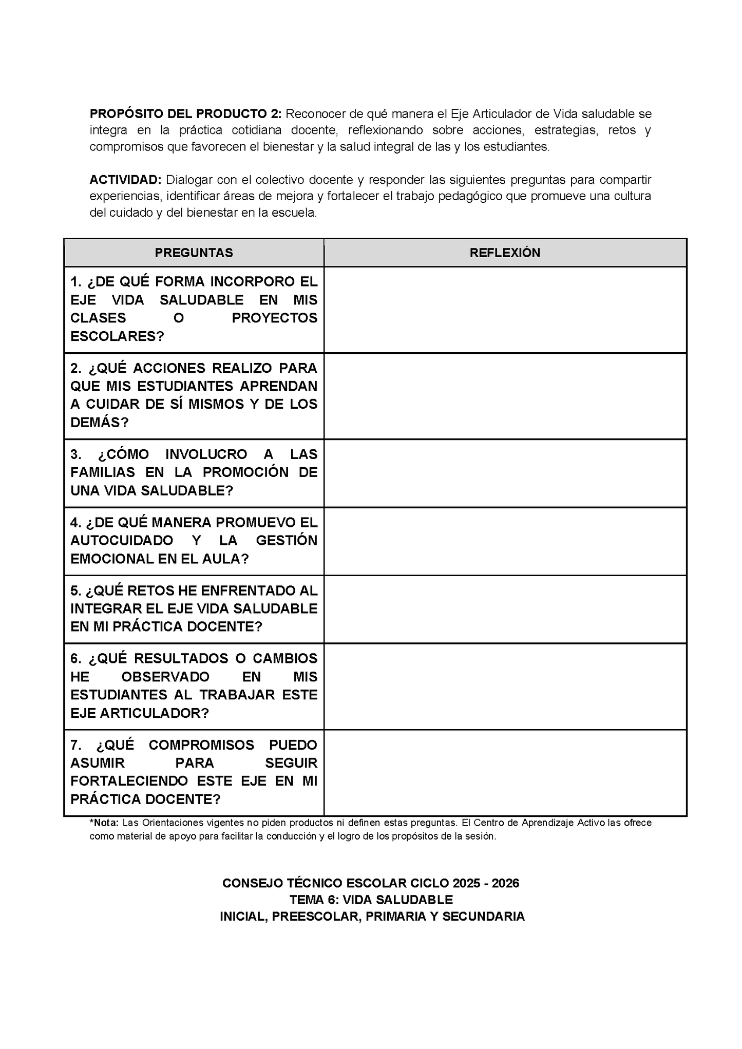 Formato de Productos CTE Tema 6 (Editable en Word)