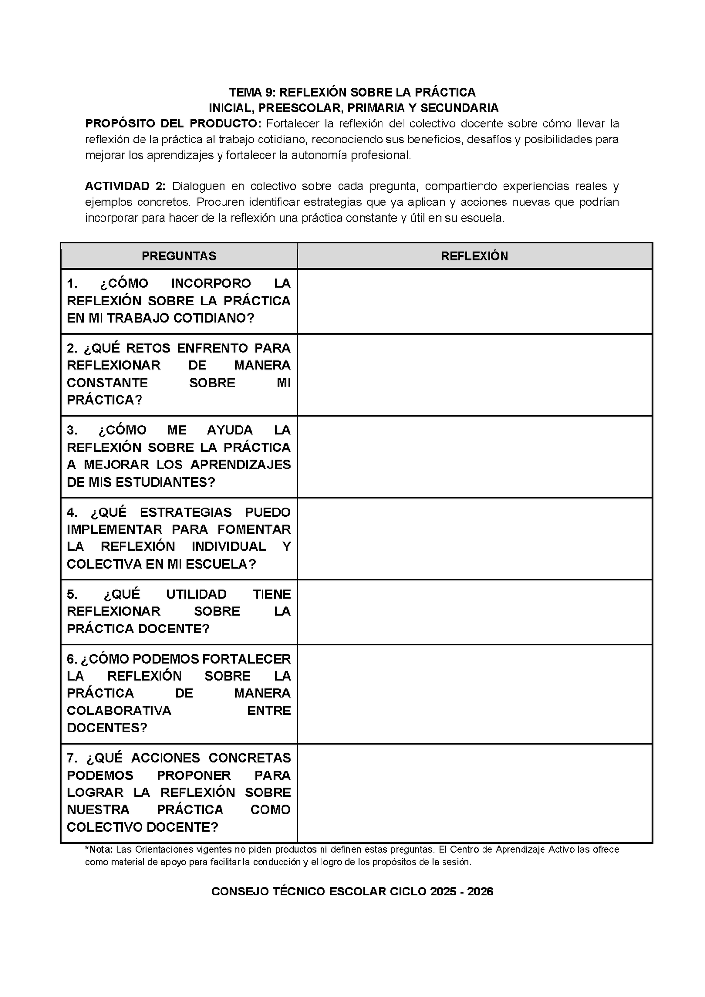 Formato de Productos CTE Tema 9 (Editable en Word)